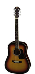 Aria Fiesta Series Travel Acoustic Guitar in Brown Sunburst