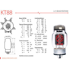 JJ Electronic KT88 Power Tubes (Matched Sixtet)