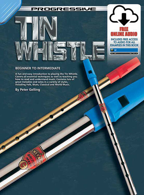 Progressive Tin Whistle Book/Online Video & Audio