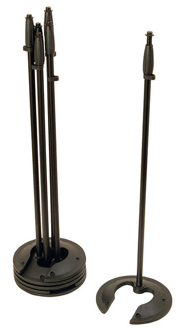 On Stage Straight Mic Stand with Stackable Weighted Base