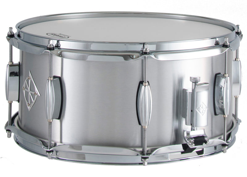 Dixon Artisan Series Seamless Aluminum Snare Drum in Satin Natural - 14 x 6.5"