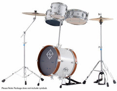 Dixon Jet Set Plus Series 5-Pce Drum Kit in Sub Zero White