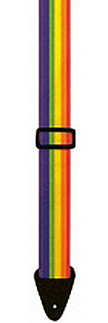 Perris 2" Poly Pro Rainbow Guitar Strap with Leather ends