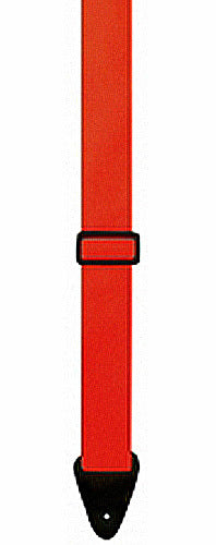 Perris 2" Poly Pro Red Guitar Strap with Leather ends