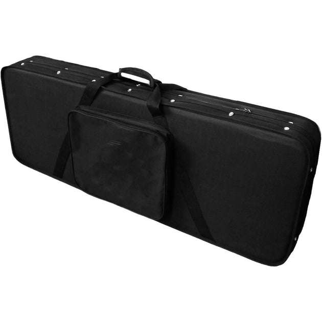 Torque Poly Foam Electric Guitar Case With Heavy Duty Black Nylon Exte 