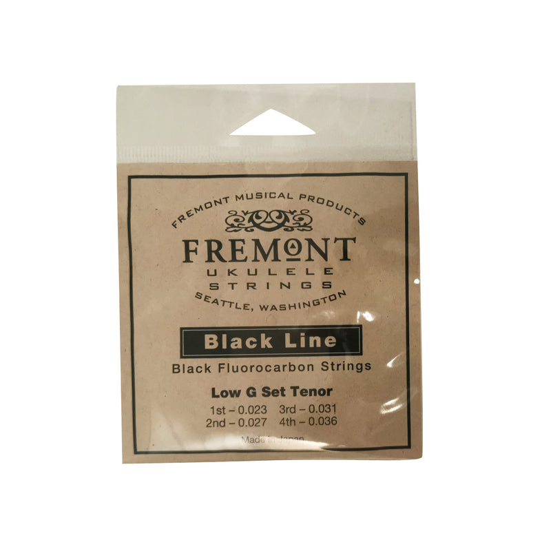 Fremont Black Flurocarbon Low G Set for Tenor Ukulele Strings