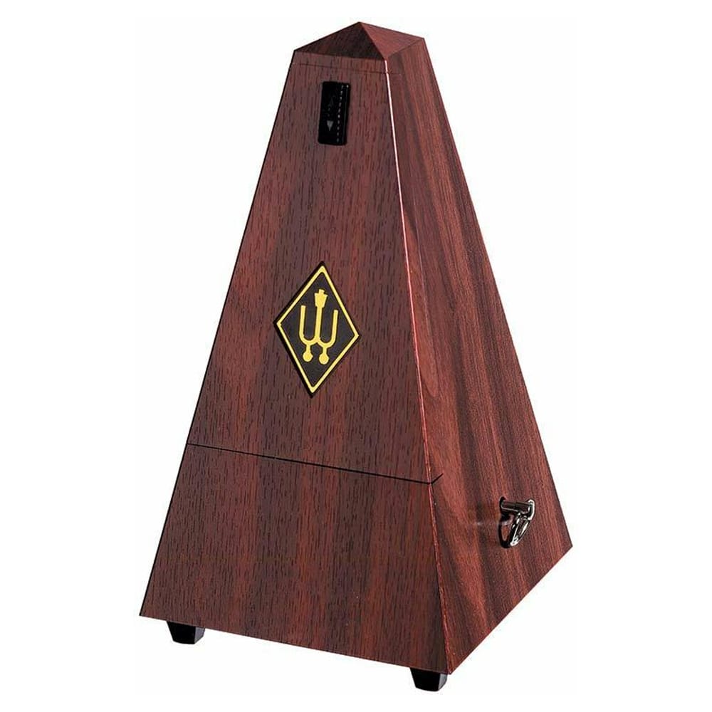 Wittner Plastic Metronome with Bell. Pyramid – Mahogany 855111