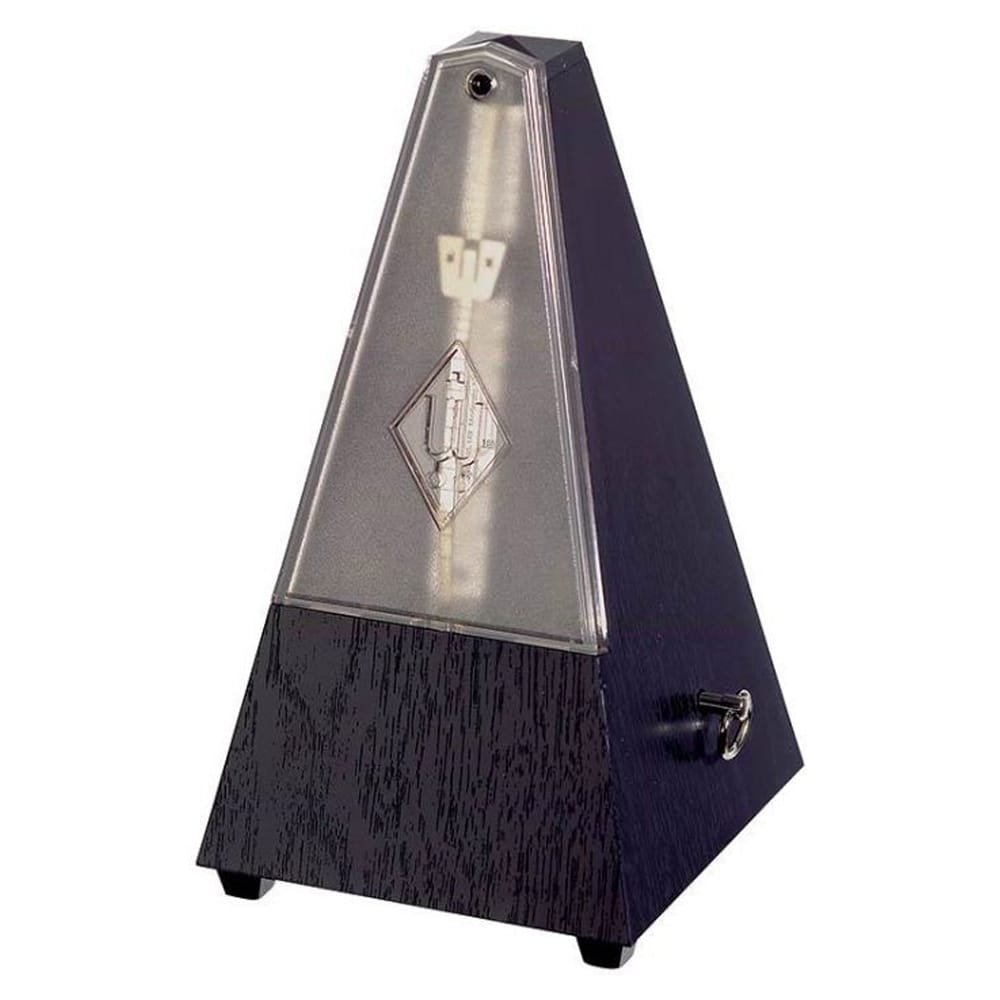 Wittner Plastic Metronome with Bell. Pyramid – Black 816K