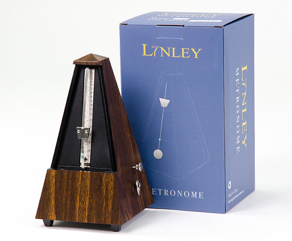 Linley Metronome - Plastic W/Bell - Pyramid Walnt