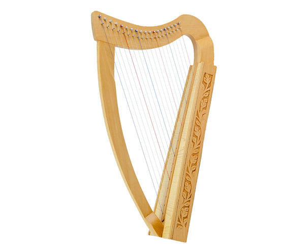 Harp Pixie Harp 19 String Carved Leaning