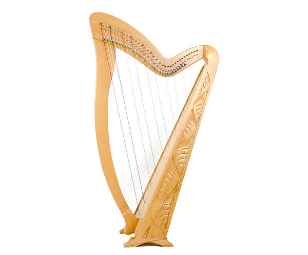 Meghan Harp - 36 Strings Carved w/Bag