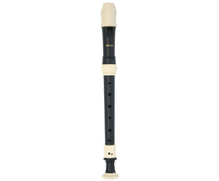 Linley Plastic Recorder-Descant Black/Ivory
