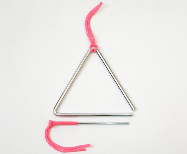 Maxtone Triangle Chrome With Beater - 6 Inch