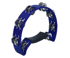 Maxtone Tambourine - Half Moon Shape - Blue