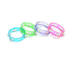Maxtone Tambourine - Headless Transparent 6In