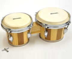 Maxtone Bongos - Wooden Tunable Two Tone Natural