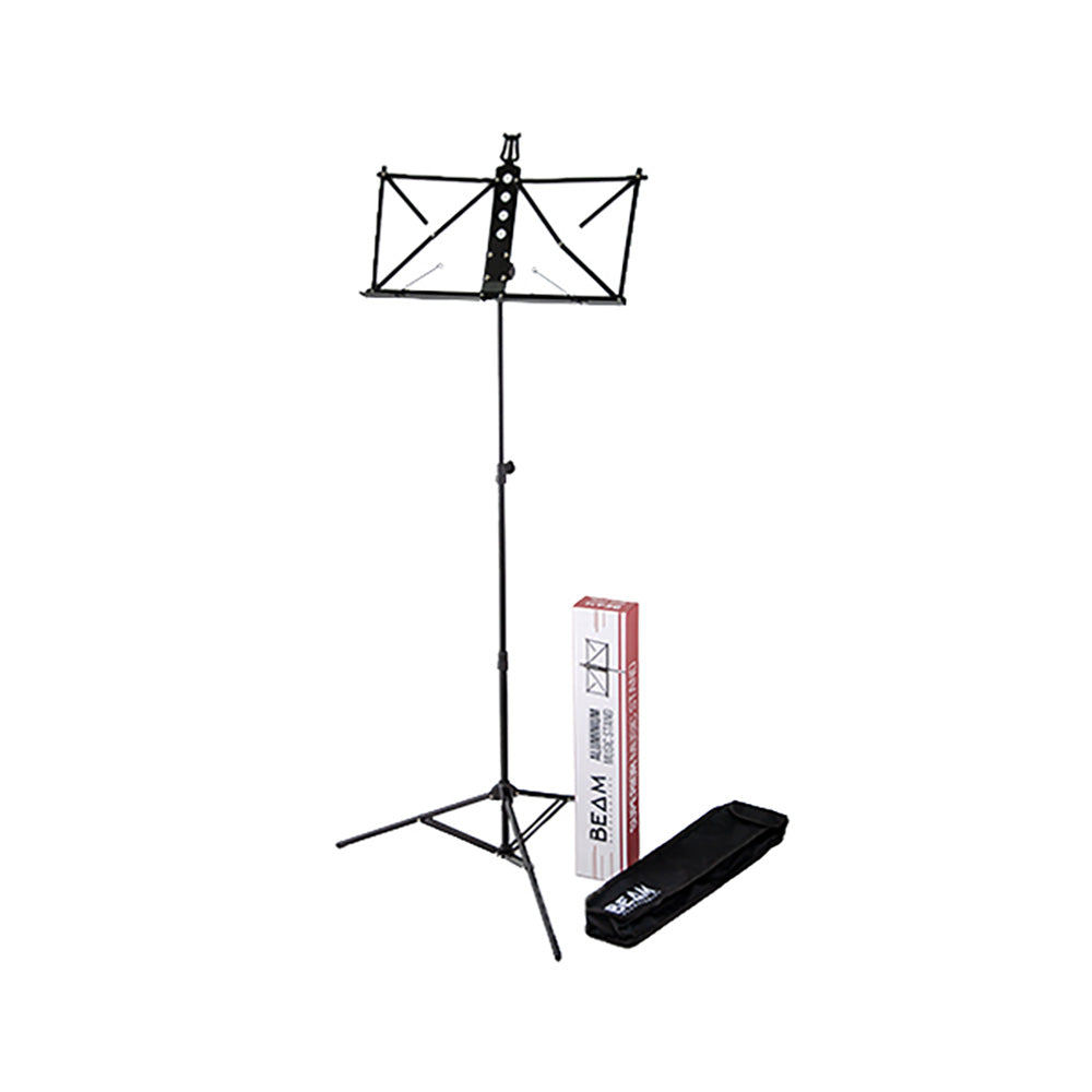 Beam Accessories Aluminium Music Stand in bag – Black BM3