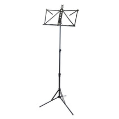 Music Stand-Aluminium Black w/Bag HIGH - BMH