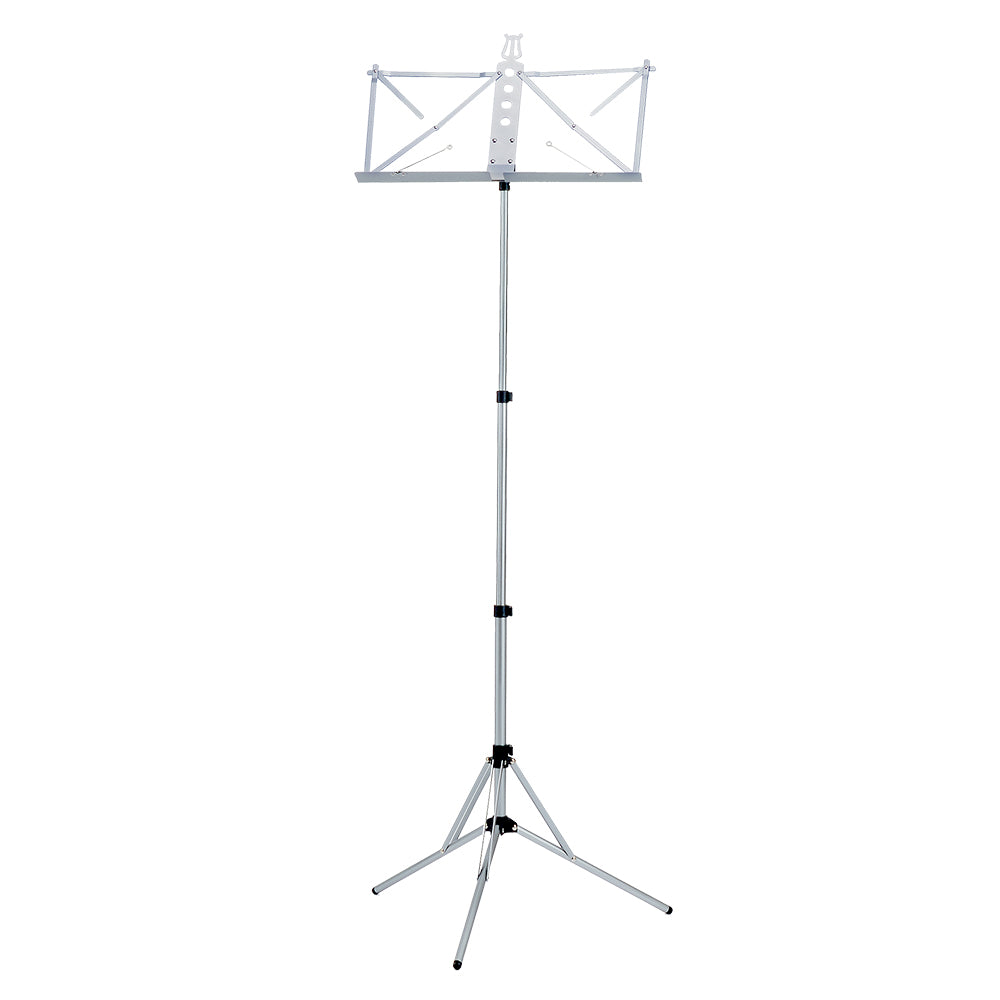 Beam Accessories Aluminium Deluxe Music Stand with bag – Silver BM6