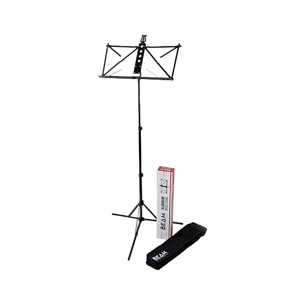 Beam Accessories Aluminium Deluxe Music Stand with bag – Black BM6