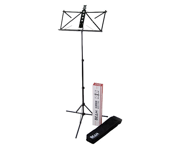 BEAM Music Stand-Aluminium Deluxe w/Bag Black BM6