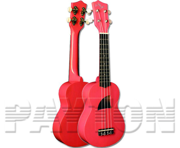 Eddy Finn Soprano Uke - Basswood 3S Pink