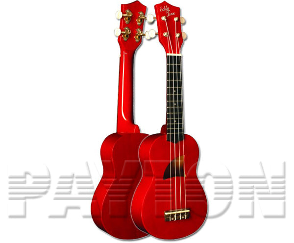 Eddy Finn Soprano Uke - Basswood 3S Red