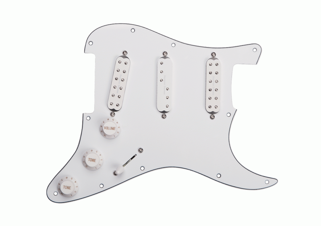 Seymour Duncan Pickgrd Assy Everything Axe White