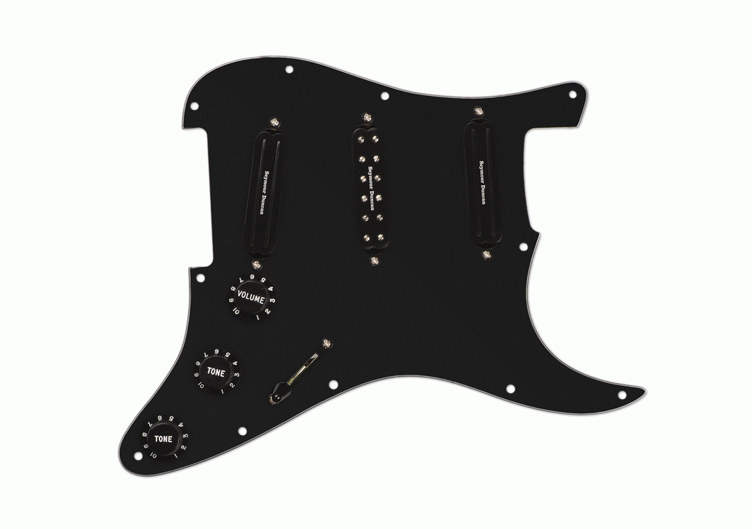 Seymour Duncan Pickgrd Assy Dave Murray Black