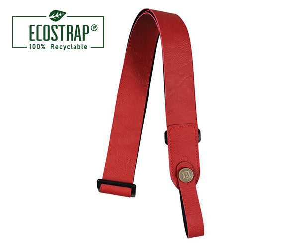 EcoStrap Ukulele Strap 100% Vegan UK-ECO 04 Crimson