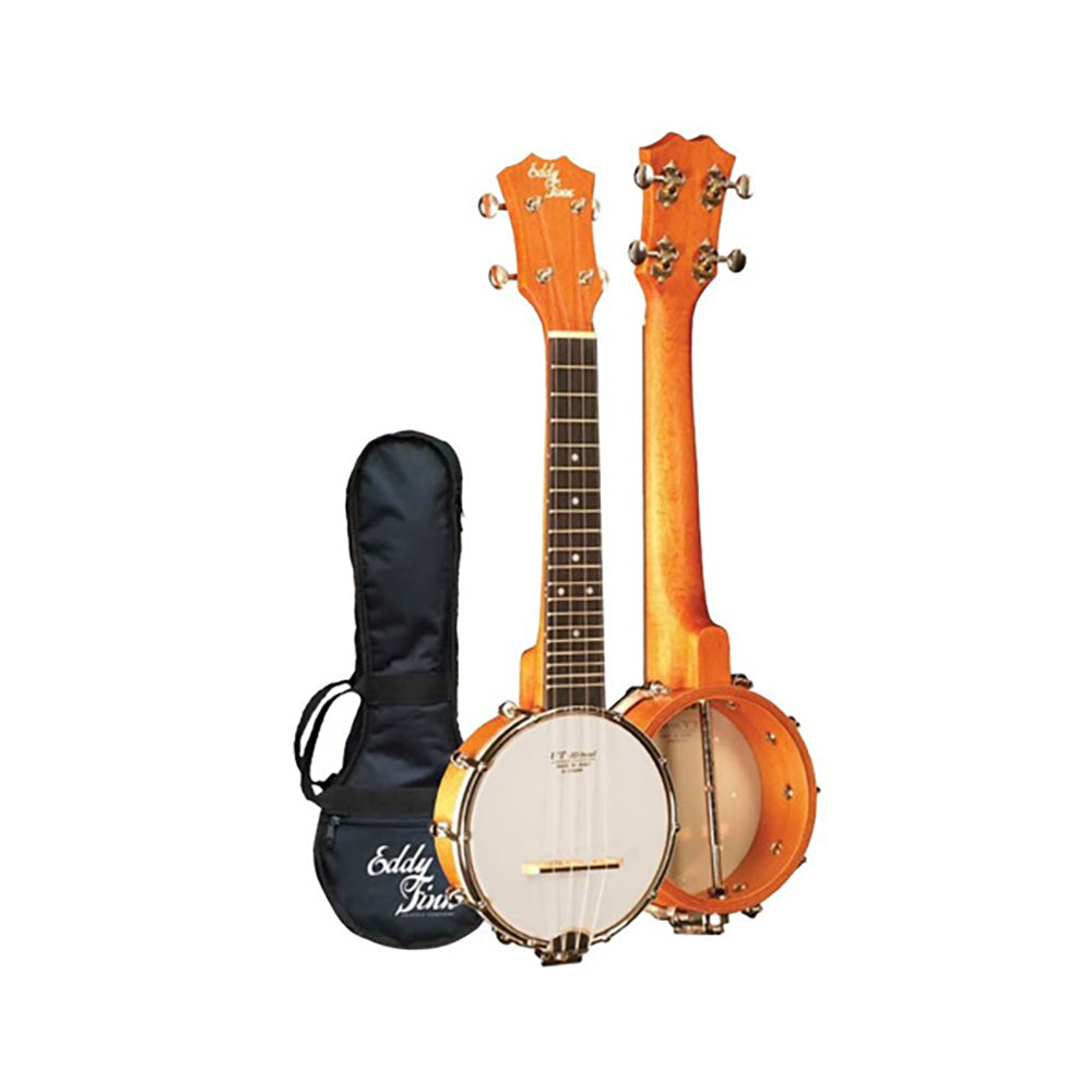 Eddy Finn Banjo-Ukulele w/Bag Soprano Open Back