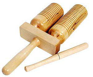 Guiro/Tone Block Double-Wood