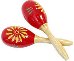 Maracas Set-Wooden Oval Ball