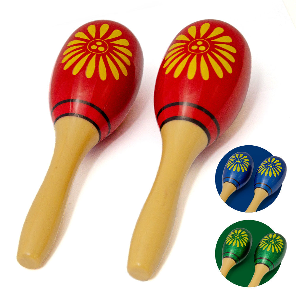 Maracas Set- Patterned Plastic-Asstd