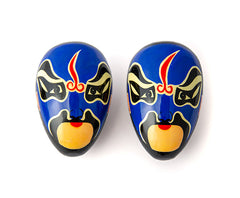 Egg Shakers-Chinese Opera Face Shakers Blue C