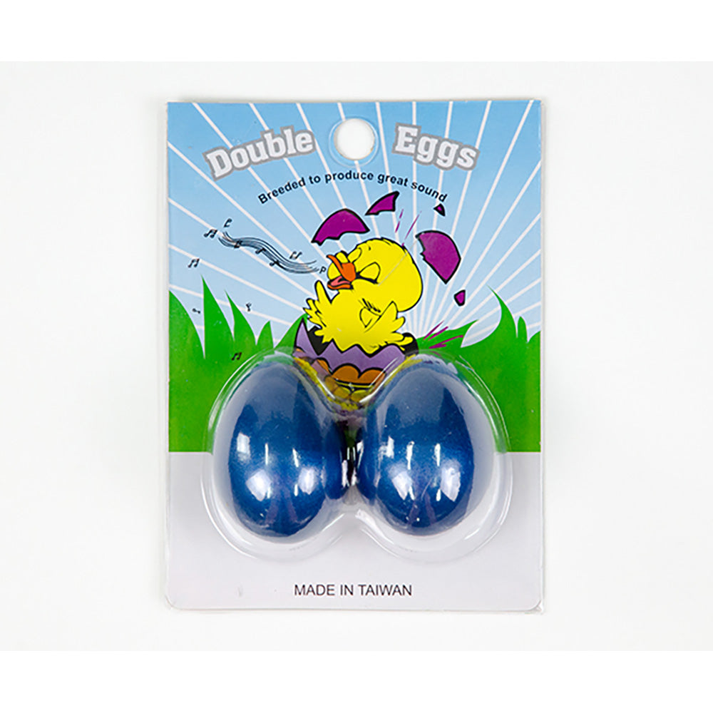 Egg Shakers Double Eggs on Card (Pair) Dark Blue
