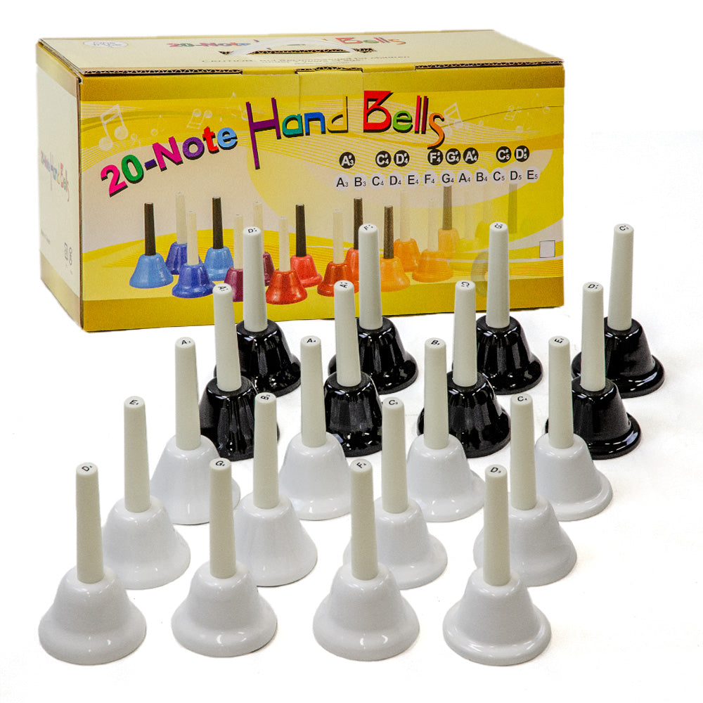 Handbells – 20-Note Chromatic A3-E6 Black & White