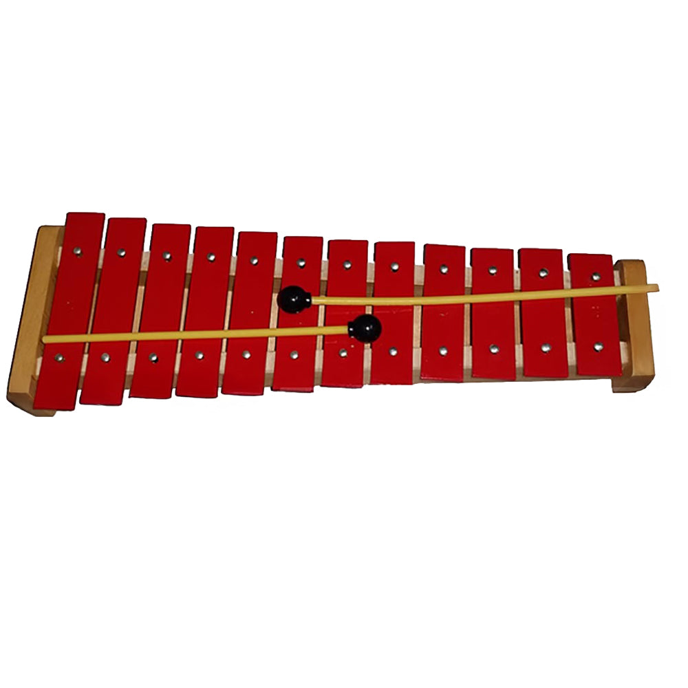 Glockenspiel-Diatonic 12 Red Notes C-G