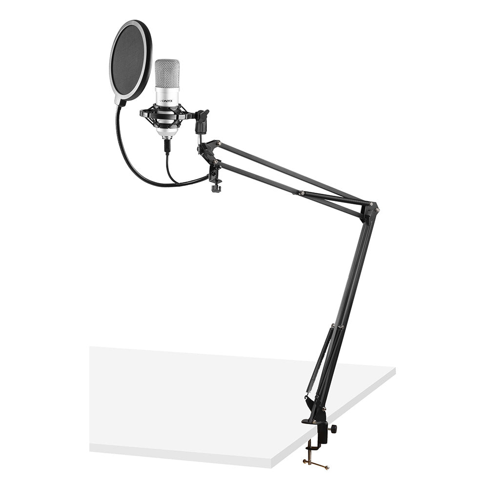 Vonyx CMS300S USB Studio Microphone Set Silver