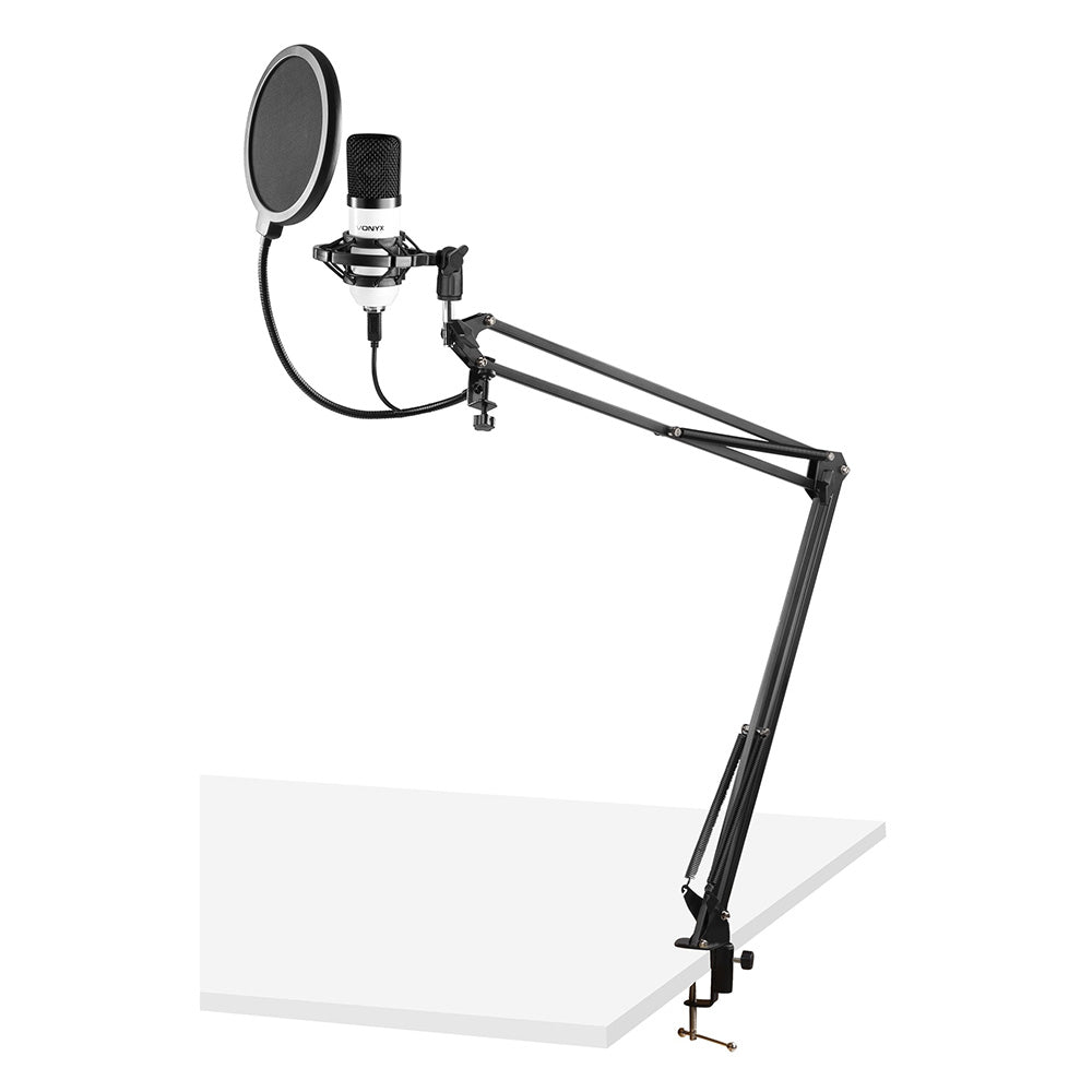 Vonyx CMS300W USB Studio Microphone Set White