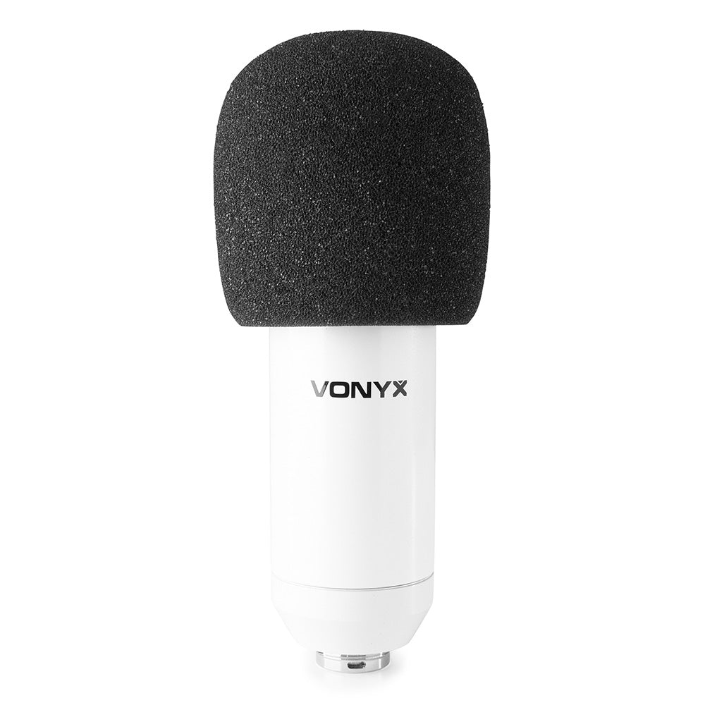 Vonyx CMS300W USB Studio Microphone Set White