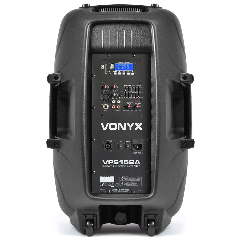Vonyx VPS152A 1000W Speaker Set with Stands