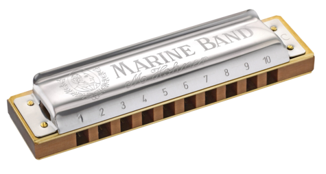 Hohner Marine Band 1896 Classic Harmonica in the Key of Ab