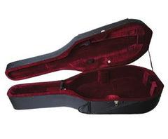 Double Bass Case-Lightweight Black/Wine 1/2