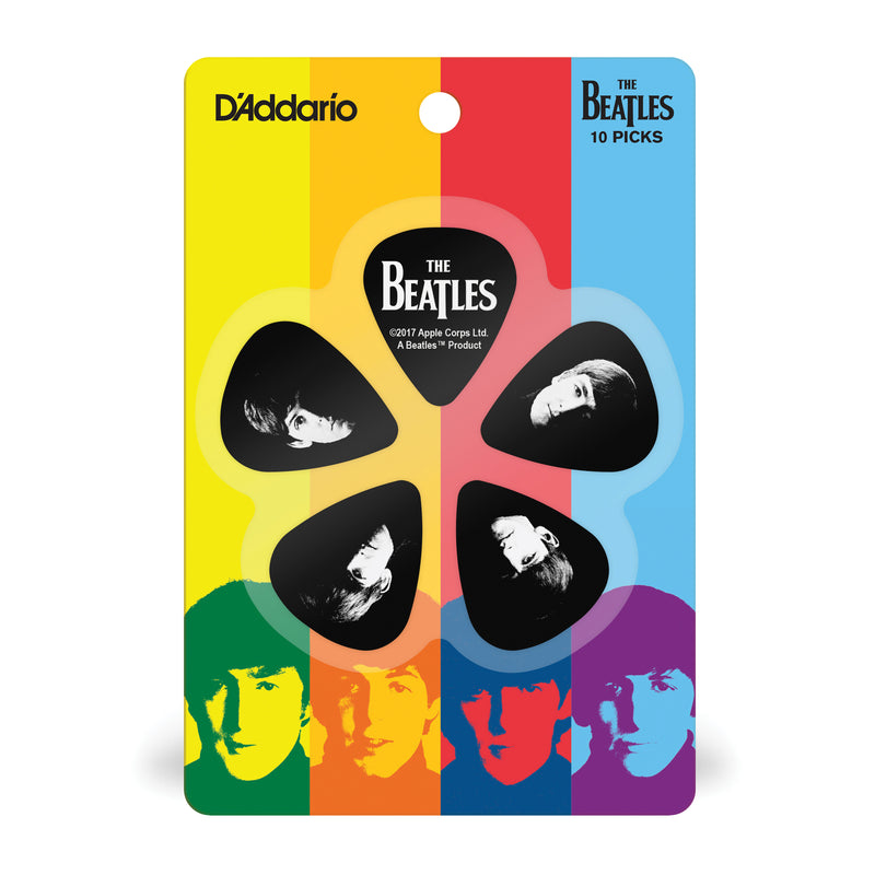D'Addario Beatles Guitar Picks, Meet The Beatles, 10 pack, Medium