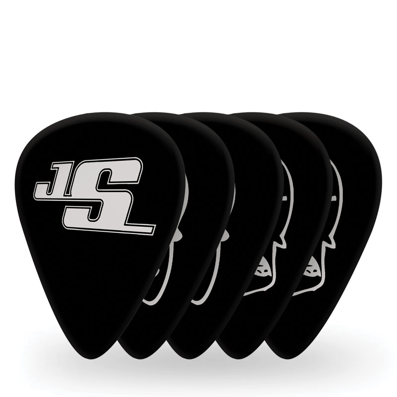 D'Addario Joe Satriani Guitar Picks, Black, 10 Pack, Medium