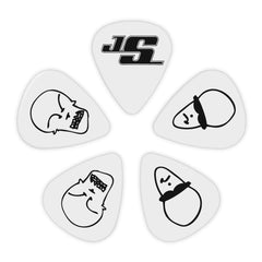 D'Addario Joe Satriani Guitar Picks, White, 10 pack, Medium