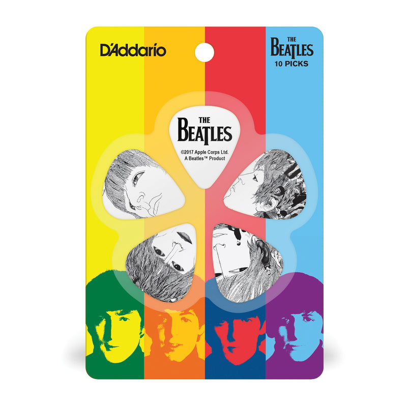 D'Addario Beatles Guitar Picks, Revolver, 10 pack, Heavy