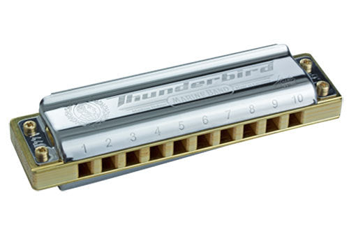 Hohner Marine Band Thunderbird Harmonica in the Key of Low D Major