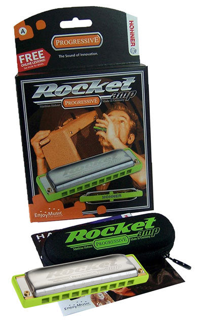 Hohner Progressive Series Rocket Amp Harmonica in the Key of F